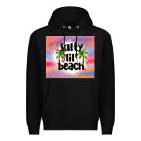 Black salty lil' beach Premium Hoodie - MaliasSmallBusiness