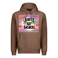 Chestnut salty lil' beach Premium Hoodie - MaliasSmallBusiness