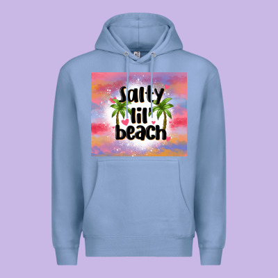Salty Lil' Beach Premium Hoodie Designed By Maliassmallbusiness