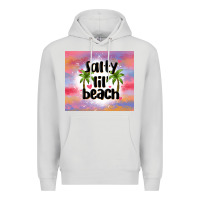 Dove Grey salty lil' beach Premium Hoodie - MaliasSmallBusiness