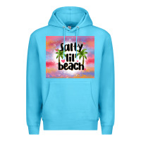 Ocean Blue salty lil' beach Premium Hoodie - MaliasSmallBusiness