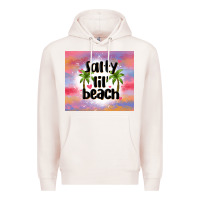Pale Pink salty lil' beach Premium Hoodie - MaliasSmallBusiness