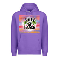 Purple salty lil' beach Premium Hoodie - MaliasSmallBusiness