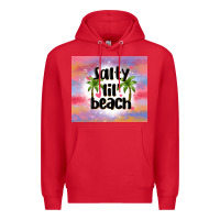 Red salty lil' beach Premium Hoodie - MaliasSmallBusiness