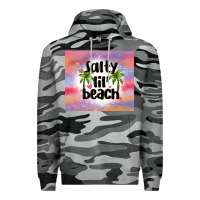 Slate Camo salty lil' beach Premium Hoodie - MaliasSmallBusiness