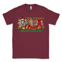 Burgundy christmas western papa claus Classic Tee - RanaPortraitStore