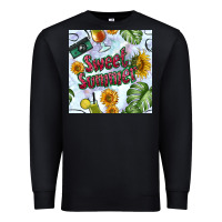 Black sweet summer seamless pattern Premium Sweatshirt - BundleAndBundleShop