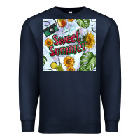 Navy sweet summer seamless pattern Premium Sweatshirt - BundleAndBundleShop