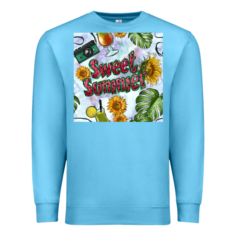 Sweet Summer Seamless Pattern Premium Sweatshirt by BundleAndBundleShop | Teevron