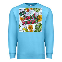 Ocean Blue sweet summer seamless pattern Premium Sweatshirt - BundleAndBundleShop
