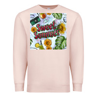 Pale Pink sweet summer seamless pattern Premium Sweatshirt - BundleAndBundleShop