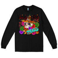 Black mexican day of the dead Long Sleeve Tee - Zillion Design Studio