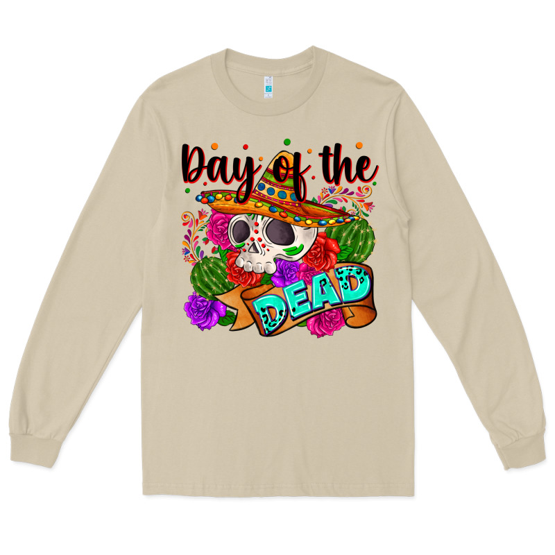 Mexican Day Of The Dead Long Sleeve Tee by Zillion Design Studio | Teevron