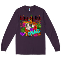 Plum mexican day of the dead Long Sleeve Tee - Zillion Design Studio