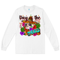 White mexican day of the dead Long Sleeve Tee - Zillion Design Studio