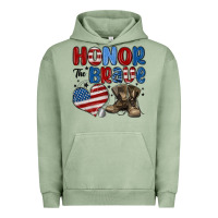 Pigment Oil Green honor the brave Urban Hoodie - MaliasSmallBusiness