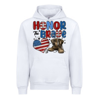 White honor the brave Urban Hoodie - MaliasSmallBusiness