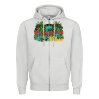 Dove Grey summer vibes Zipper Hoodie - SublimationCraftShop
