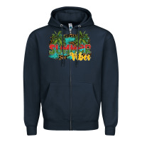 Navy summer vibes Zipper Hoodie - SublimationCraftShop