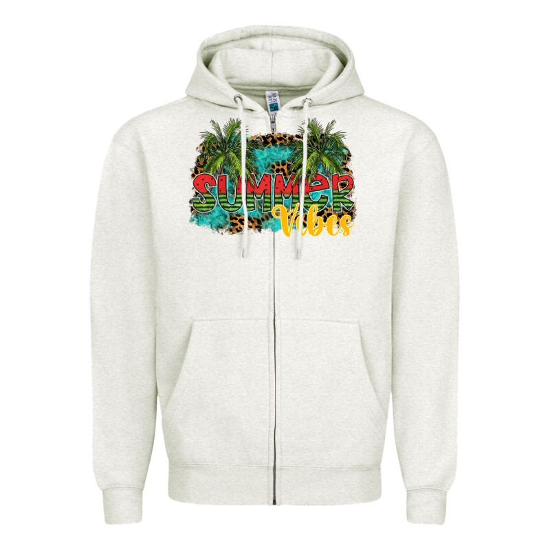 Summer Vibes Zipper Hoodie by SublimationCraftShop | Teevron