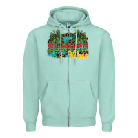 Seafoam summer vibes Zipper Hoodie - SublimationCraftShop