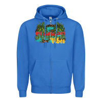 True Royal summer vibes Zipper Hoodie - SublimationCraftShop