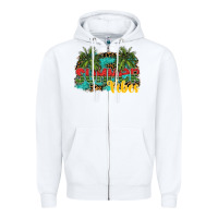 White summer vibes Zipper Hoodie - SublimationCraftShop