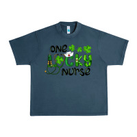 Midnight Navy one lucky nurse Urban Heavy Tee - RanaPortraitStore
