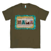 Army Green western turquoise's mama background Classic Tee - BarkalooDesign