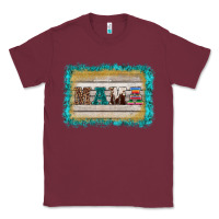 Burgundy western turquoise's mama background Classic Tee - BarkalooDesign