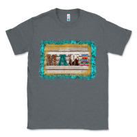 Charcoal Heather western turquoise's mama background Classic Tee - BarkalooDesign