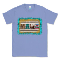 Colony Blue western turquoise's mama background Classic Tee - BarkalooDesign