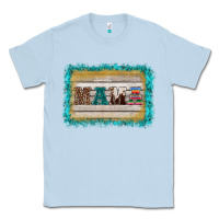 Dusty Blue western turquoise's mama background Classic Tee - BarkalooDesign