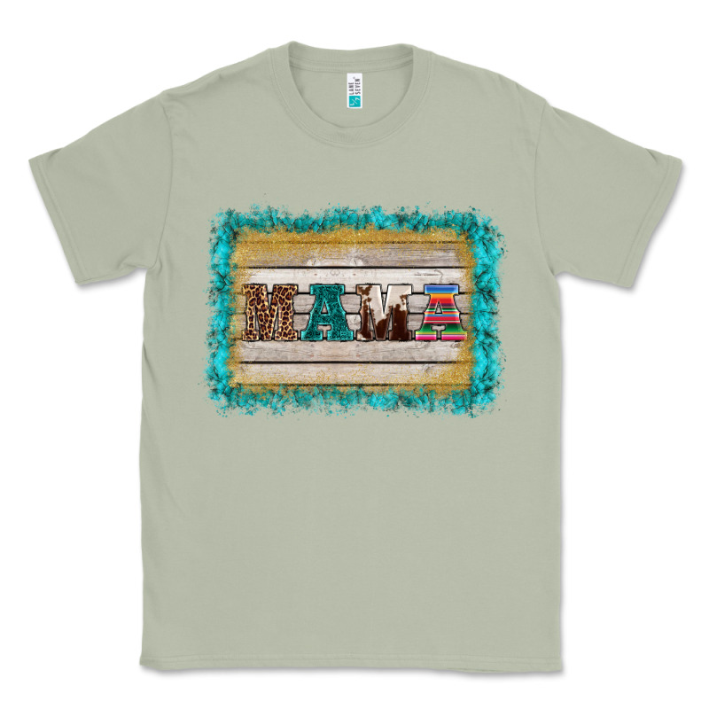 Western Turquoise's Mama Background Classic Tee by BarkalooDesign | Teevron