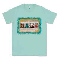 Seafoam western turquoise's mama background Classic Tee - BarkalooDesign