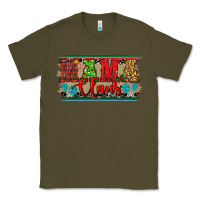 Army Green christmas western mama claus Classic Tee - RanaPortraitStore