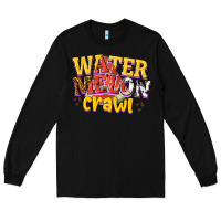 Black watermelon crawl Long Sleeve Tee - texasbilliewilder