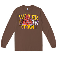 Chestnut watermelon crawl Long Sleeve Tee - texasbilliewilder