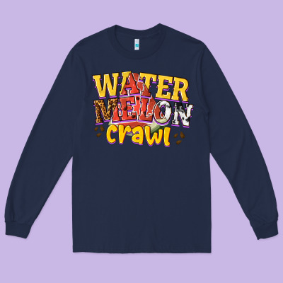 Watermelon Crawl Long Sleeve Tee Designed By Texasbilliewilder