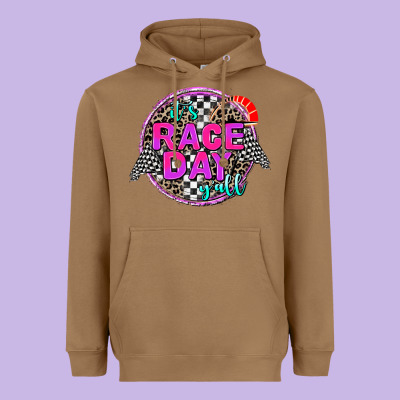 It's Race Day Y'all Heavyweight Hoodie Designed By Adodesignshop