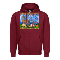Burgundy America farm animals truck 20oz skinny tumbler Zipper Hoodie - Neo Western