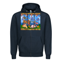 Navy America farm animals truck 20oz skinny tumbler Zipper Hoodie - Neo Western