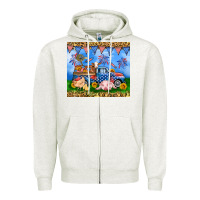 Oatmeal Heather America farm animals truck 20oz skinny tumbler Zipper Hoodie - Neo Western