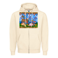 Sandshell America farm animals truck 20oz skinny tumbler Zipper Hoodie - Neo Western