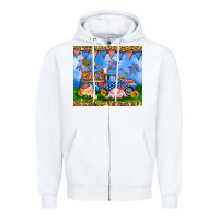White America farm animals truck 20oz skinny tumbler Zipper Hoodie - Neo Western