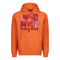 Carrot love more worry less Premium Hoodie - MaliasSmallBusiness