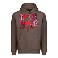 Coffee love more worry less Premium Hoodie - MaliasSmallBusiness