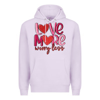 Lilac love more worry less Premium Hoodie - MaliasSmallBusiness