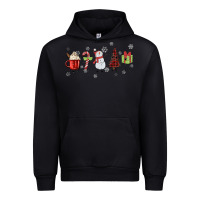 Black Cartoon Christmas Characters Urban Hoodie - MaliasSmallBusiness