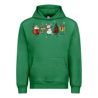 Emerald Cartoon Christmas Characters Urban Hoodie - MaliasSmallBusiness